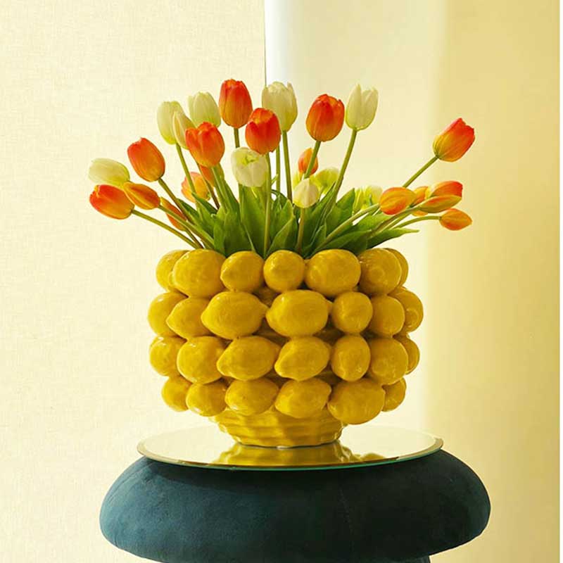 EDG Enzo de Gasperi Vaso Chakra Limoni H22 D31cm 9 EDG Enzo de Gasperi Vaso Chakra Limoni H22 D31cm - immagine 4